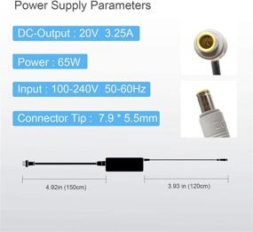 img 3 attached to 💡 65W 3.25A AC Adapter: Laptop Charger for Lenovo Thinkpad T400 T410 T420 T420s T500 T520 T530 E545 T61 X140e X230; X220 X230t X300 X60 S230u T400 T410 T420 T420s T500 SL5 Power Supply Cord