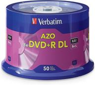 ✨ verbatim dvd+r dl 8.5gb 8x with branded surface - pack of 50 discs in spindle packaging логотип