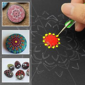 img 1 attached to Mandala Dotting Stencils Painting Supplies Painting, Drawing & Art Supplies