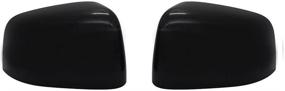 img 1 attached to 🚘 Enhance Your Jeep Grand Cherokee & Dodge Durango: YOUNGERCAR Mirror Cover + 4Door Handle Cover - Gloss Black ABS Painted (2014-2020)