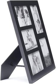 img 2 attached to 🖼️ Malden 4x6 5-Opening Collage Picture Frame - Black: Showcase Five 4x6 Pictures