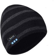 wireless bluetooth beanie music hat knitted music hat built in mic stereo speakers logo