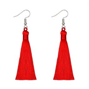 img 3 attached to 🎨 30 Pack of Elegant, Handmade, Soft Mini Tassels with Loops - Imitation Silk, Multi-color Tassels for Jewelry Making, DIY Projects, Keychain, Bookmarks, Souvenirs - Craft Accessories - 3.5 Inch