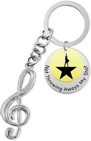 img 4 attached to G Ahora Hamilton Throwing Keychain Broadway