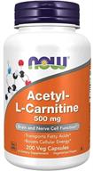 now® acetyl l carnitine 500 200 caps logo