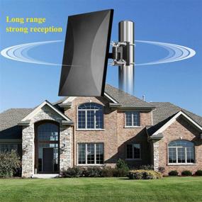 img 1 attached to 📺 High Gain Amplified Outdoor Digital HDTV Antenna - 150 Miles Range, 4K 1080P UHF VHF Freeview, 33ft Coax Cable for Indoor/Outdoor/RV/Attic Use with Easy Installation