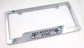 img 1 attached to East LPFC Fraternal Masonic Chrome License Plate Frame Holder for Eastern Star Order of