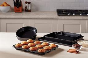img 2 attached to 🍪 6-Piece Black Calphalon Nonstick Bakeware Set