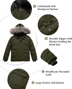 img 1 attached to ZSHOW Winter Puffer Jacket - Boys' Windproof Clothing, Jackets & Coats