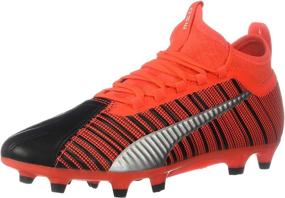 img 4 attached to PUMA Mens Black Nrgy Red Puma Silver Men's Shoes