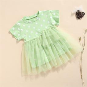 img 3 attached to 👗 Toddler Baby Girl Party Dresses | Kids Long Sleeve Pumpkin Striped Animal Tulle Tutu Dress Skirts with Headband | Outfit Sets