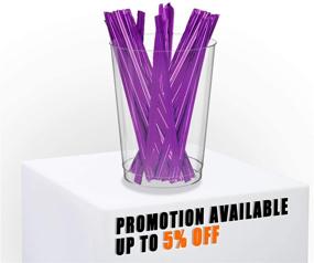 img 1 attached to 💜 1000 Glossy Purple Twist Ties Pack. 4-Inch Bag Ties by Amiff. Foil Coated Twist Ties for Cellophane Bags and Party Bags. Multi-Function Bendable Strong Wire Ties for Gifting.