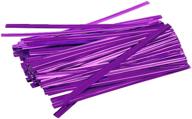 💜 1000 glossy purple twist ties pack. 4-inch bag ties by amiff. foil coated twist ties for cellophane bags and party bags. multi-function bendable strong wire ties for gifting. logo