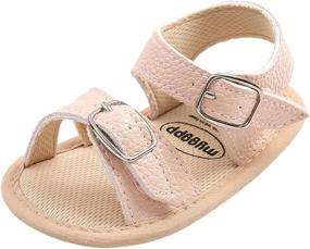 img 3 attached to 👶 Anti-Slip Sandals for Baby Toddlers, 0-18 Months Boys' Shoes - Prewalkers