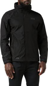 img 4 attached to 🧥 Helly Hansen Dubliner Jacket for Men - Waterproof, Windproof, and Breathable Shell Rain Coat with Convenient Packable Hood