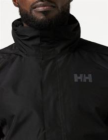 img 1 attached to 🧥 Helly Hansen Dubliner Jacket for Men - Waterproof, Windproof, and Breathable Shell Rain Coat with Convenient Packable Hood