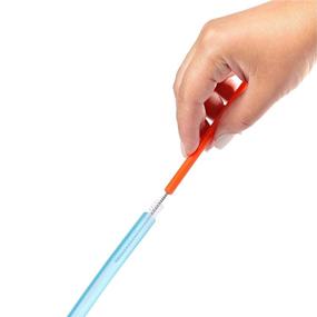 img 3 attached to 🥤 Pack of 6 BPA-Free Silicone Straws with Cleaning Brush by Boon Snug