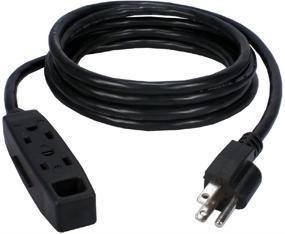 img 1 attached to 💡 QVS PC3PX 10: The Ultimate 10ft 3-Outlet Extension for Seamless Power Extension