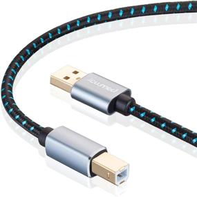 img 4 attached to 🔌 High-Speed 6ft USB Printer Cable - Compatible with Epson, Brother, HP, Canon, Lexmark, Samsung and More - Braided Cord Type A Male to Type B Male Printer Scanner Cable