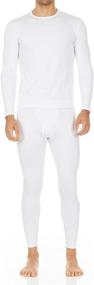 img 4 attached to 🔥 Thermajohn Men's Ultra Soft Thermal Underwear Long Johns Set | Fleece Lined for Superior Comfort