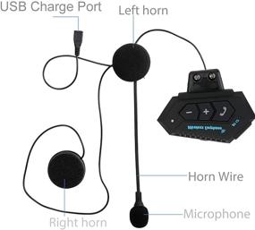 img 3 attached to 📞 Велокуртка Bluetooth для мотоцикла: беспроводные наушники с интерком-системой для свободных рук во время спортивных мероприятий на открытом воздухе - BT 4.1 мягкий кабель, наушники высокого качества звука.