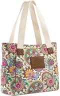 🎁 female teacher appreciation gift: stylish floral tote bag with personalized message for new teacher, year-end present for christmas, birthday, graduation, or last day of school logo