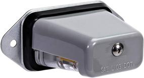 img 4 attached to 🚗 Светильник для номерного знака прицепа UTV ATV LED [монтаж на поверхности] [DOT FMVSS 108] [SAE L] [Серо-покрытие] [Водонепроницаемый] [12V DC] для грузовика RV лодки