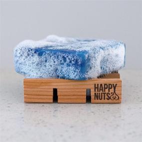 img 3 attached to 🪴 Long-lasting Soap Saver: Happy Nuts Man Slab - 100% Cedarwood Soap Holder