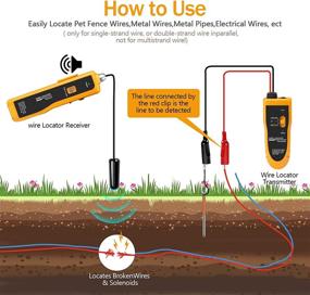 img 2 attached to 🔍 Enhanced KOLSOL F02 Cable Locator and Wire Tracer with Earphone and Cable Tester for Dog Fence, Irrigation Control, and Underground Cables