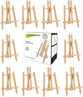 🖼️ 12 pcs 12-inch tabletop display easel by conda - portable a-frame tripod display stand for painting party, canvases, photos - students, kids, beginners logo