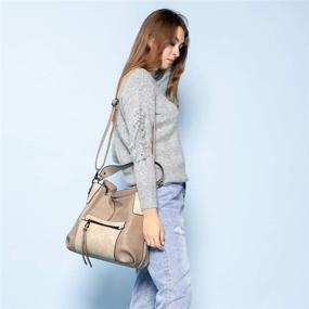 img 3 attached to Realer Women's Handbag Crossbody: Trendy Shoulder Bag with Matching Wallet