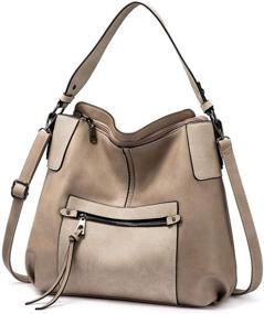 img 4 attached to Realer Women's Handbag Crossbody: Trendy Shoulder Bag with Matching Wallet