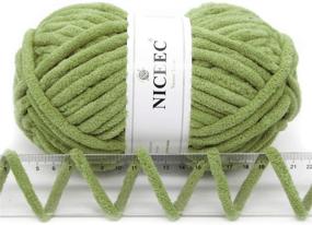 img 1 attached to 🧣 NICEEC Sparkling Chenille Knit Throw Blanket - Complete Collection