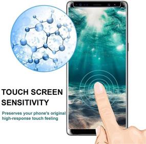 img 1 attached to 📱 Top-Rated Galaxy Note 9 Screen Protector - (2-Pack) Tempered Glass, Force Resistant up to 11 Pounds, Bubble-Free Installation, Case Friendly - Samsung Note 9 (2018)