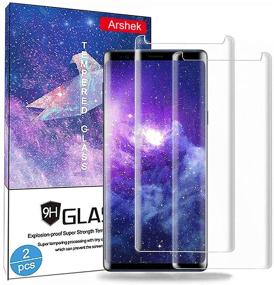 img 4 attached to 📱 Top-Rated Galaxy Note 9 Screen Protector - (2-Pack) Tempered Glass, Force Resistant up to 11 Pounds, Bubble-Free Installation, Case Friendly - Samsung Note 9 (2018)