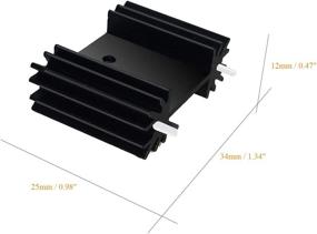 img 1 attached to Heatsink Regulator IC LM78XX Transistor: Optimal Cooling Solution in a Compact Size