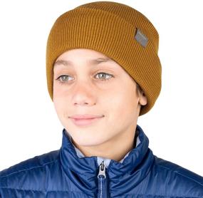 img 2 attached to 🧣 Warmth and Style Combined: MERIWOOL Kids’ Merino Wool Ribbed Knit Beanie - The Perfect Winter Hat for Boys and Girls