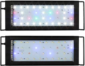 img 1 attached to 🐠 Full Spectrum LED Aquarium Light for Water Rebirth: Extendable Brackets, Aluminum Alloy Shell (12-18 in)