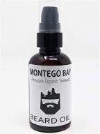 🍍 oakcitybeardco. montego bay 2 oz. beard oil & conditioner - pineapple, coconut, teakwood - women's favorite fragrance! logo