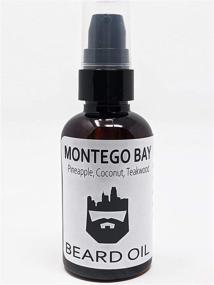 img 4 attached to 🍍 OakCityBeardCo. Montego Bay 2 oz. Beard Oil & Conditioner - Pineapple, Coconut, Teakwood - Women's Favorite Fragrance!