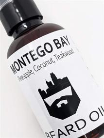 img 3 attached to 🍍 OakCityBeardCo. Montego Bay 2 oz. Beard Oil & Conditioner - Pineapple, Coconut, Teakwood - Women's Favorite Fragrance!