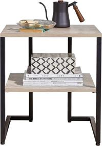 img 2 attached to 🏠 LINSY HOME Side Table: Stylish Storage Solution for Compact Living Spaces