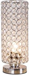 img 4 attached to 💎 ZEEFO Crystal Table Lamp - Stylish Nightstand Decor, Desk Lamp, Bedroom Illumination, Living Room Lighting, Kitchen & Dining Room Accent (Silver)