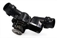 🔧 uxcell new thermostat housing assembly with sensor 11531437040 for bmw e39 530, e46, x5 - black logo