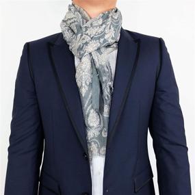 img 1 attached to 🧣 Gentleman's Lightweight Paisley Scarves for Fashion