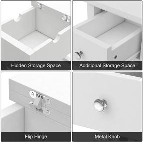 img 3 attached to ChooChoo Flip Top Open End Table: A Stylish and Space-Saving Solution for Your Living Room or Bedroom