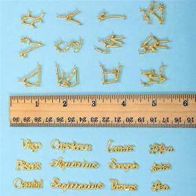 img 3 attached to 240 Pieces Constellation Theme Resin Fillers: Alloy Epoxy Resin Supply Filling Accessories with Twelve Constellations Theme Word Message Charms and 12 Star Signs Charms for Resin Jewelry Making