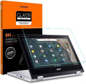 img 4 attached to Spigen GlasTR Slim Tempered Glass Screen Protector for Acer Chromebook Spin 311 Convertible and Chromebook R11 - 11.6 inch (CP311-2H-C679 / CP311-2H-C3KA) [9H Hardness]