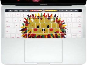 img 2 attached to HRH 2 In 1 Cute Hedgehog MacBook New Pro 15 PC Hard Case Cover Laptop Body Shell And Silicone Keyboard Cover For MacBook New Pro 15 With Touch Bar A1707 A1990(2018 2017 2016 Release)