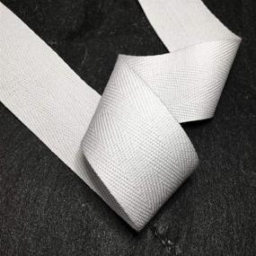 img 4 attached to 🧵 10-Yard White Herringbone Cotton Twill Tape Trim, 38mm (1-1/2-inch), SP-2787